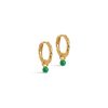 Smykker Enamel Creoler & Hoops | Enamel Belle Hoops Grass Green